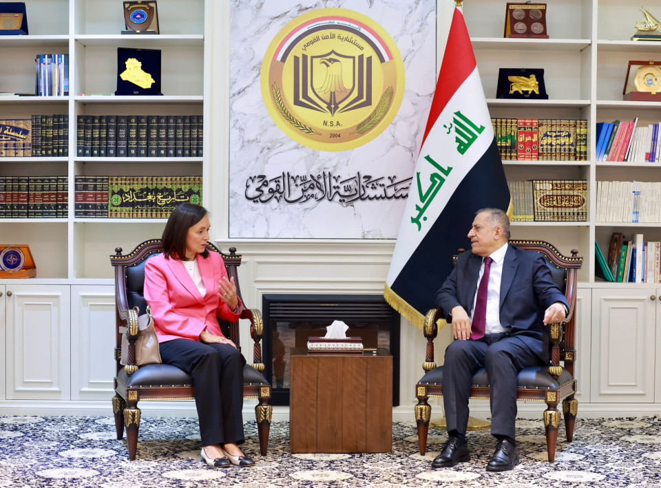 مستشار الأمن القومي قاسم العبودي يستقبل الممثلة الخاصة للأمين العام للأمم المتحدة لتنفيذ قرار مجلس الأمن رقم (2792)