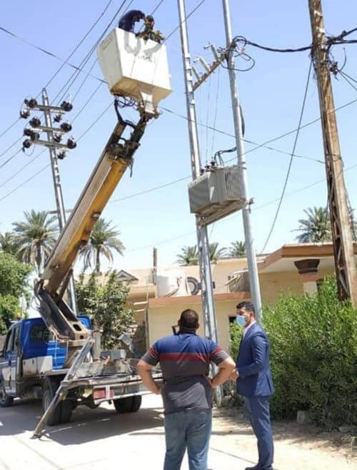 كربلاء: قائمقام الهندية يعلن تلف اكثر من ٣٥٠٠ متر من اسلاك الظفيرة خلال شهر واحد بسبب الحرارة ويعتبر ربط هذه الاسلاك هدر للمال العام