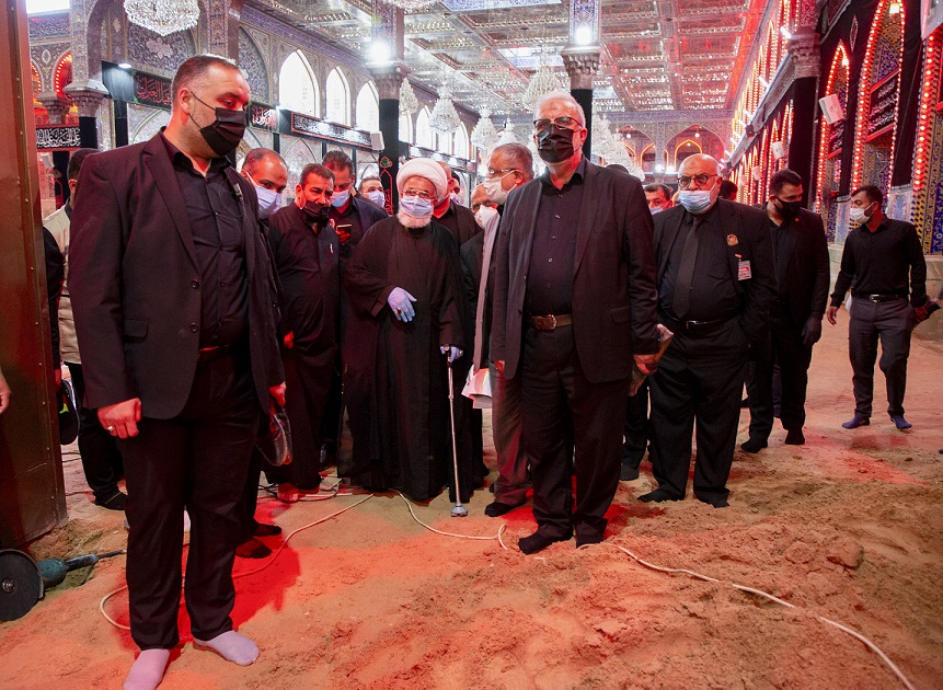 بالصور:ممثل المرجع السيستاني يطلع على استعدادات يوم العاشر من محرم وركضة عزاء طوريج