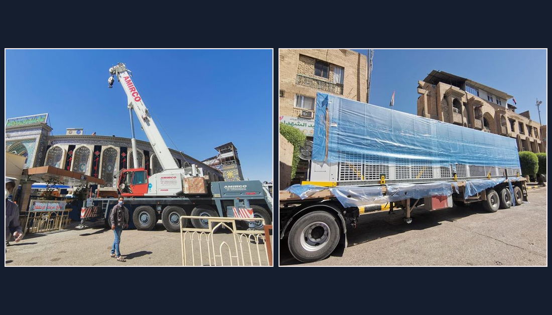 كربلاء: صحن الامام الحسين يمنح اوكسجين نقي 100% وطارد للفيروسات