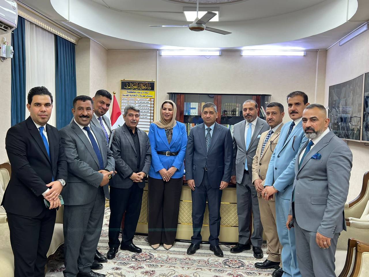 رئيس محكمة استئناف كربلاء يستقبل نقيب المحامين العراقيين