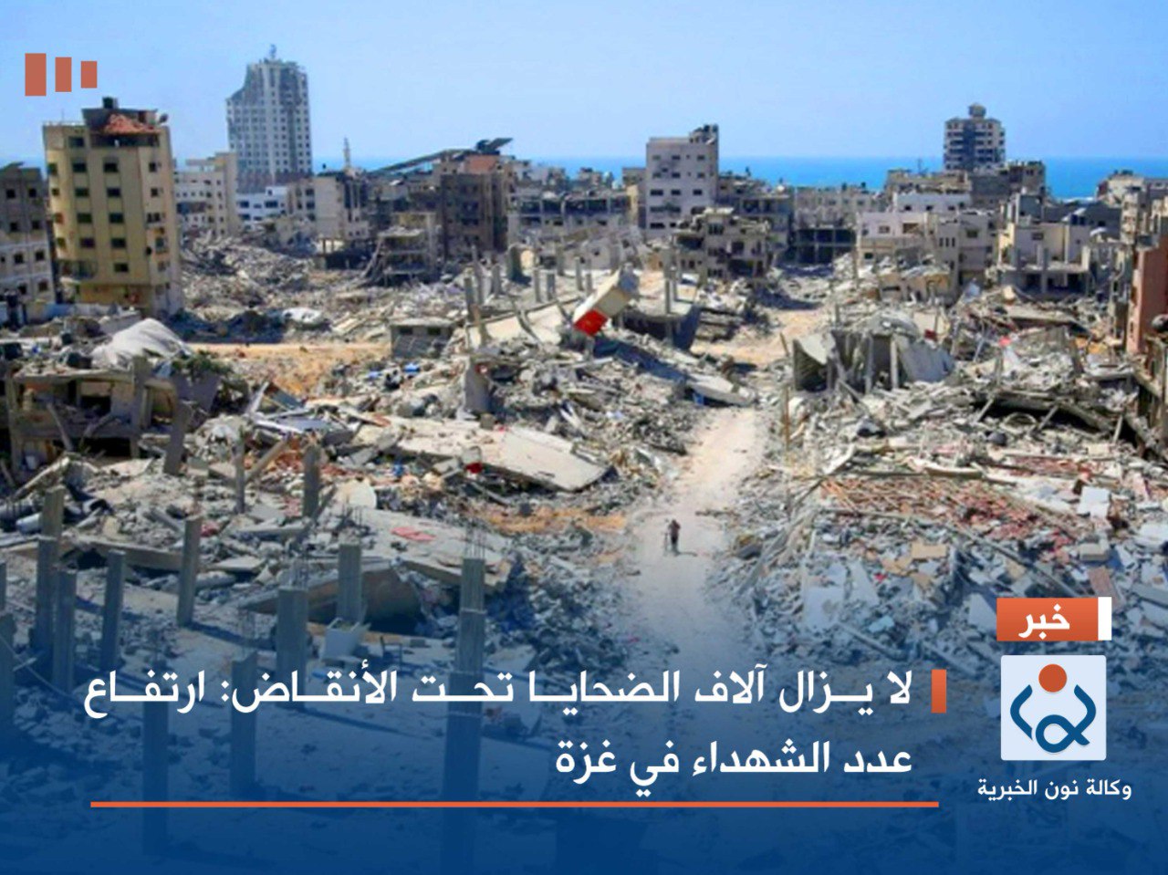 لا يزال آلاف الضحايا تحت الأنقاض :ارتفاع عدد الشهداء في غزة