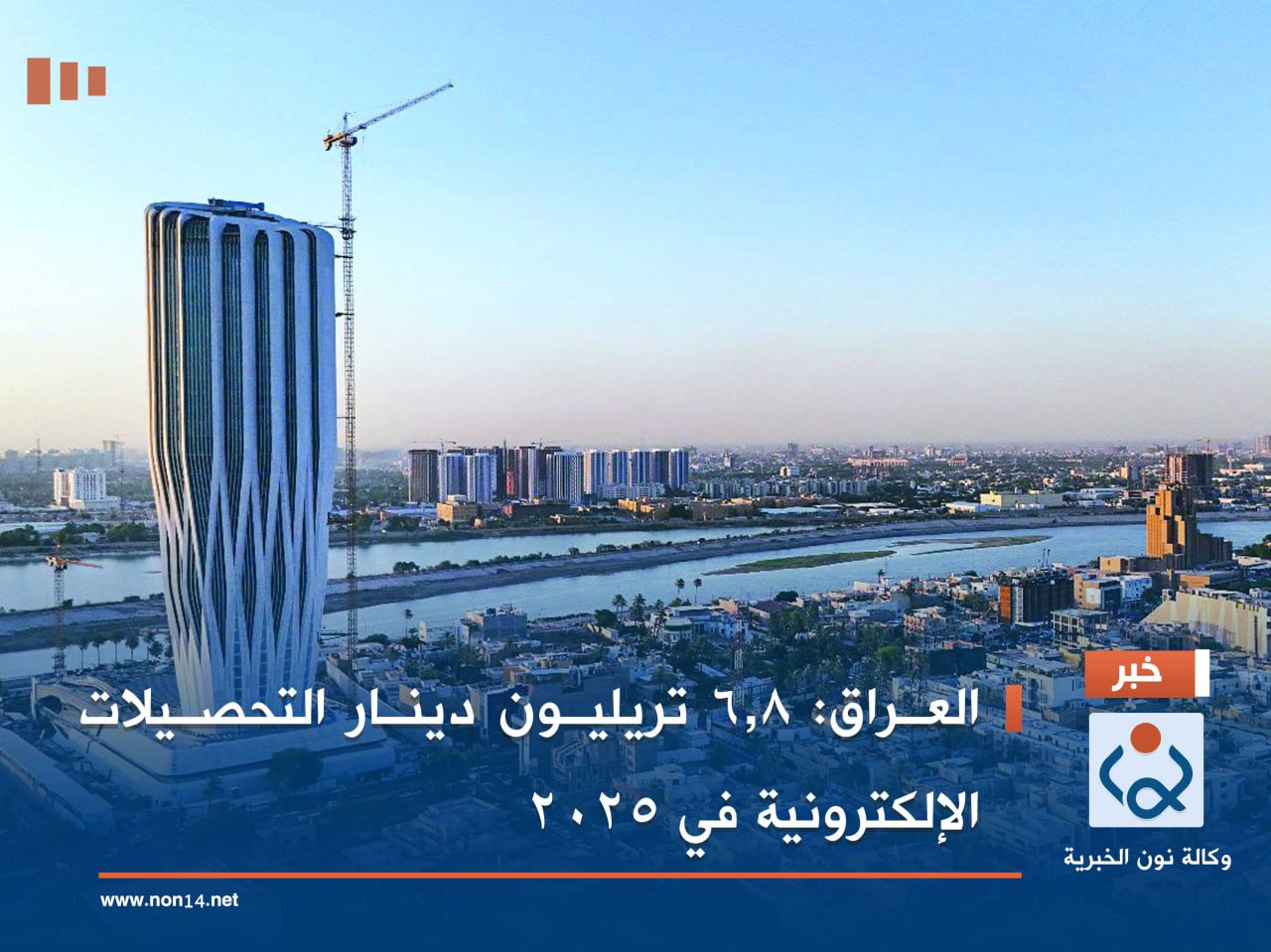 العراق : 6.8 تريليون دينار التحصيلات الإلكترونية في 2025