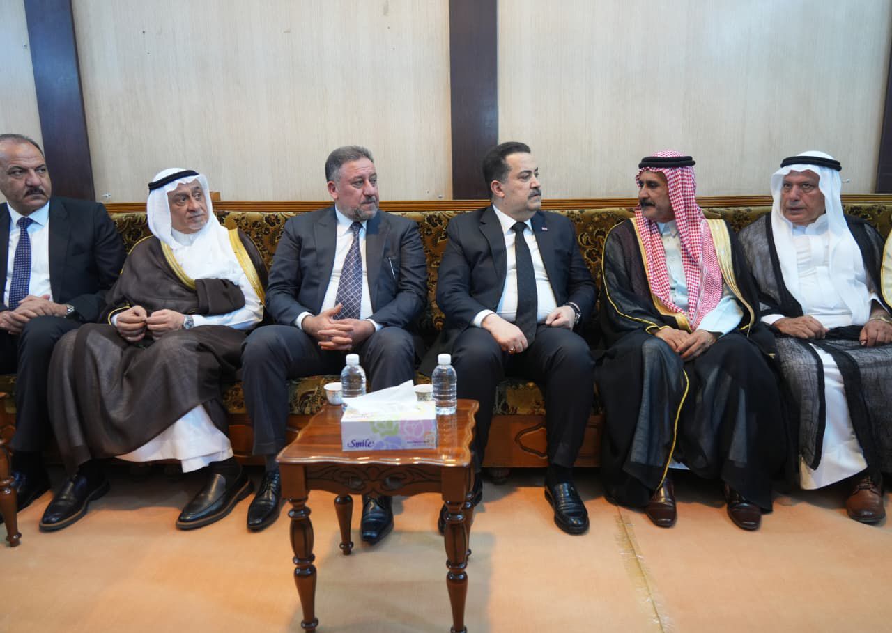 السوداني يزور مجلس عزاء المرشح صفاء المشهداني