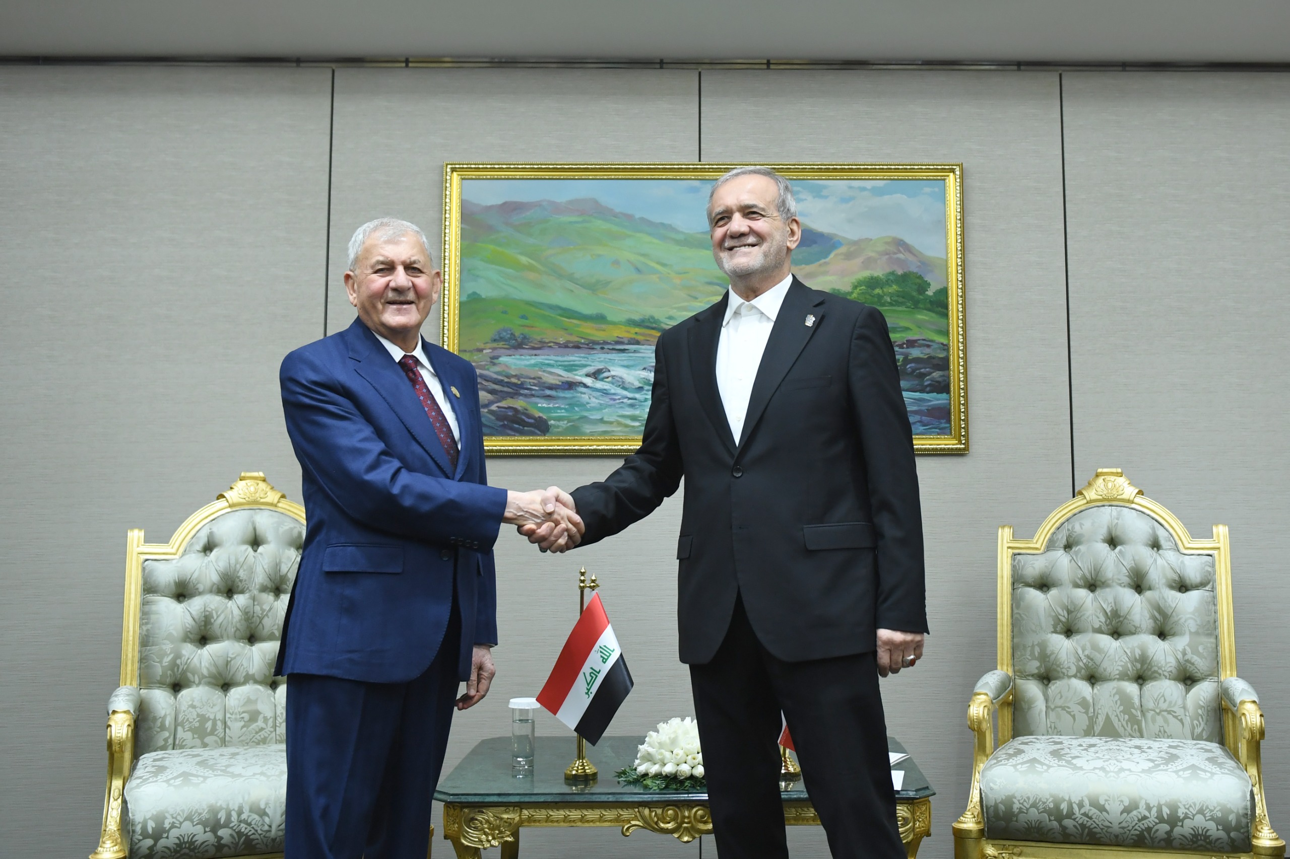 الرئيس العراقي: أي عرقلة تواجه إيران تعد عداء لنا (فيديو)