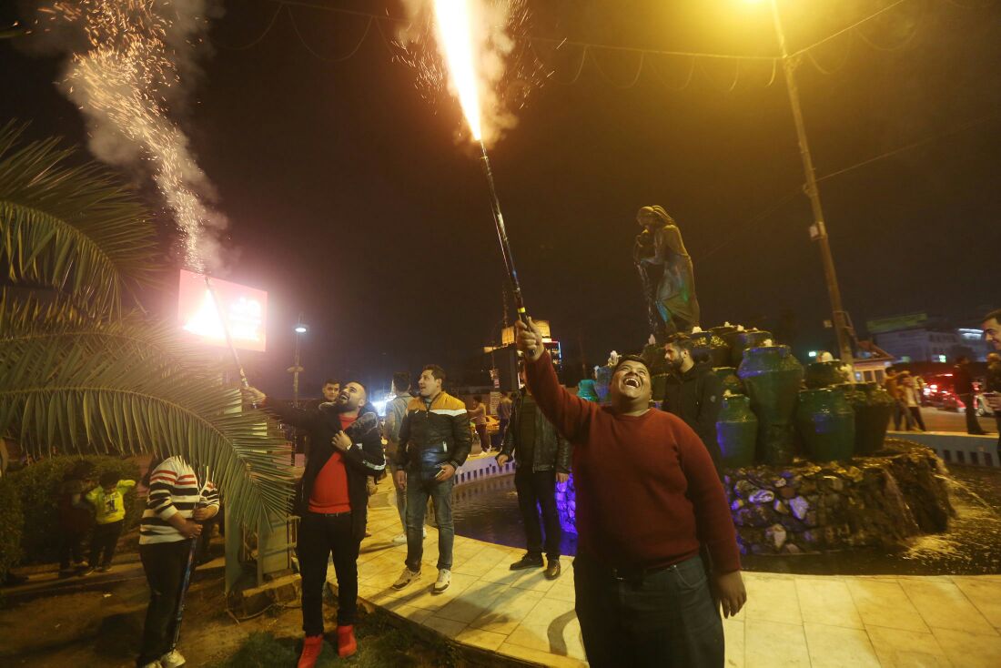 معظمها في بغداد.. إصابة 300 شخص بسبب الالعاب النارية في ليلة رأس السنة
