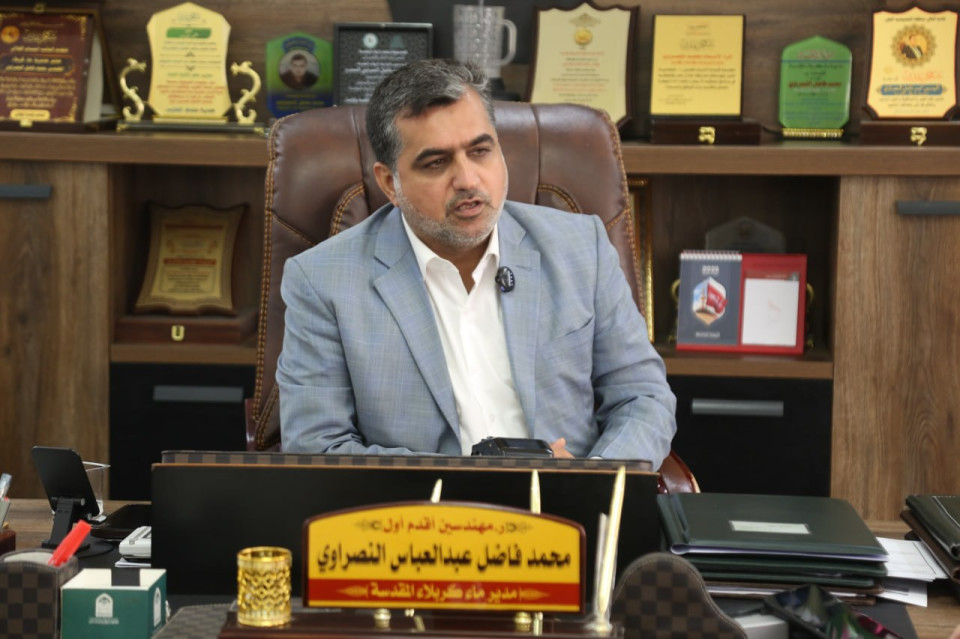 استعدادا للزيارات المليونية:مديرية ماء كربلاء تعلن ان انتاج المياه وصل الى مليون متر مكعب يوميا