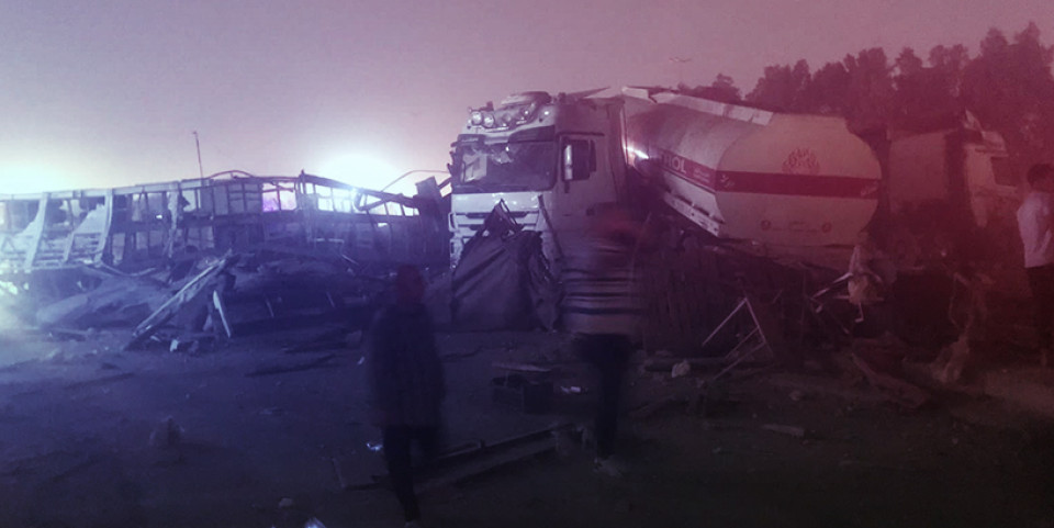وفاة سائق عراقي بحادث صهريج وقود في سوريا