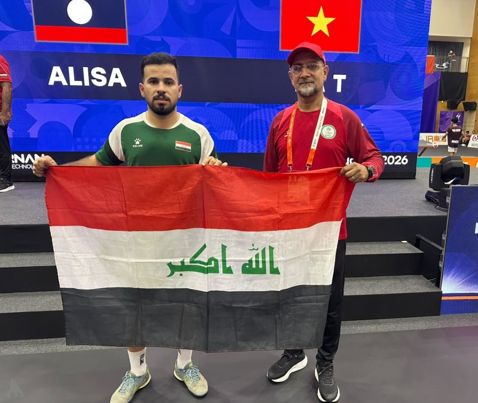 لاعب "التيك بول" علي جليل ينتزع التأهل لنصف نهائي الألعاب الآسيوية
