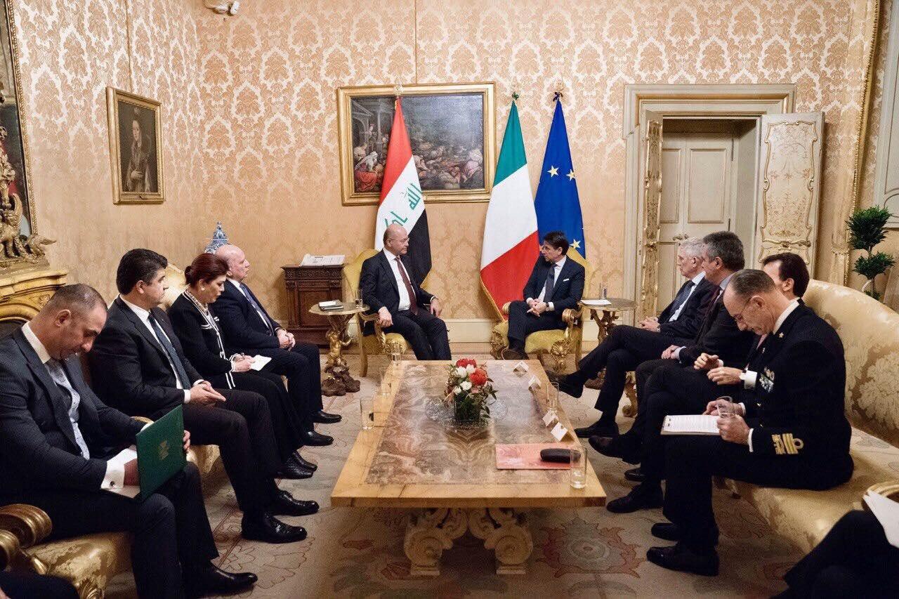 صالح يؤكد لكونتي الحرص على إقامة علاقات متوازنة بعيداً عن الإملاءات