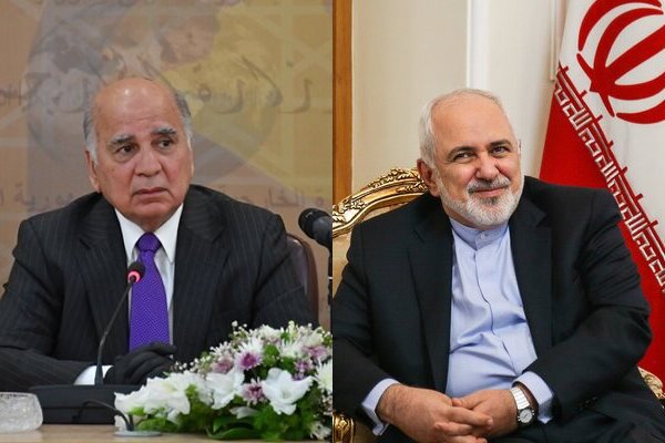 حسين وظريف يشيدان بالعلاقات بين بغداد وطهران