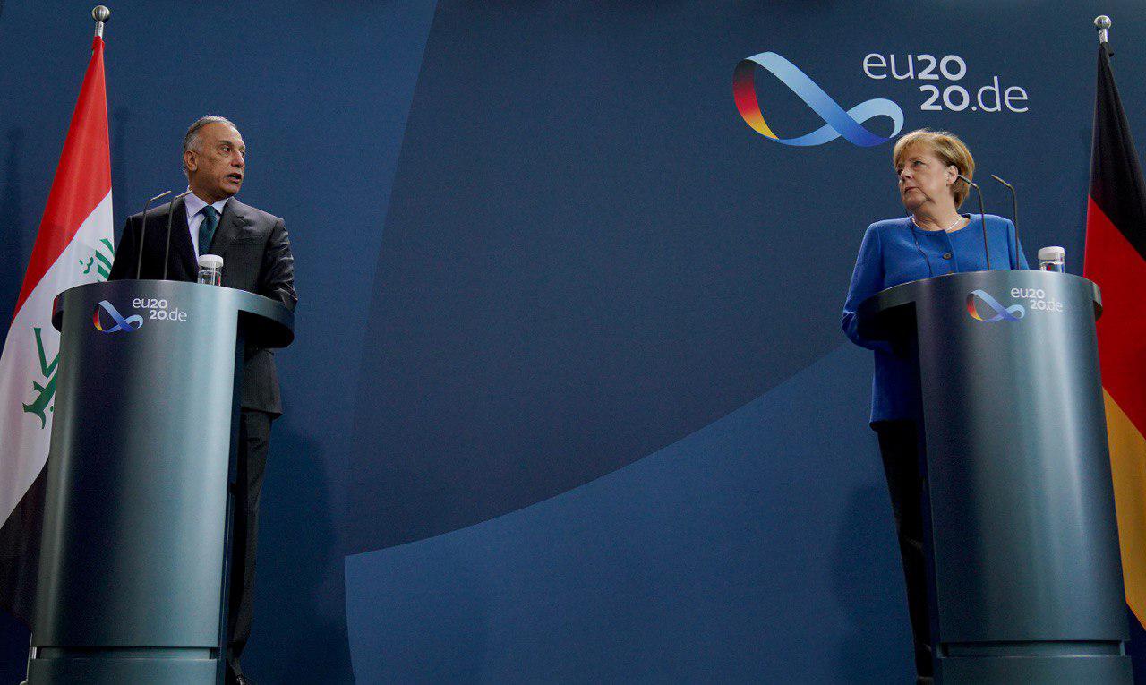 الكاظمي من برلين: أنا هنا لأثبت التزام العراق بعلاقاته الدولية ونتطلع للتعاون الأمني والعسكري