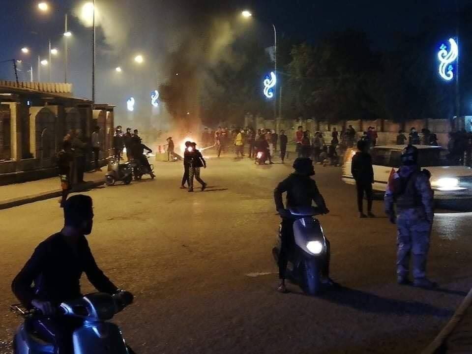 اشتباكات بين القوات الامنية ومتظاهرين في الناصرية