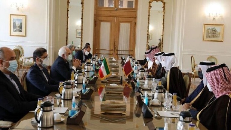 ظريف وآل ثاني يبحثان وساطة قطر بين إيران والولايات المتحدة