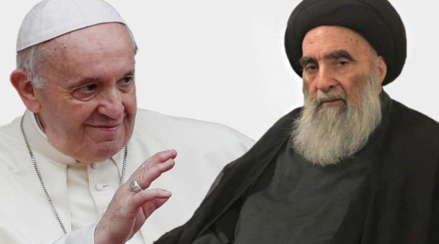 رئيس اساقفة اربيل يكشف عن سبب لقاء البابا مع السيد السيستاني