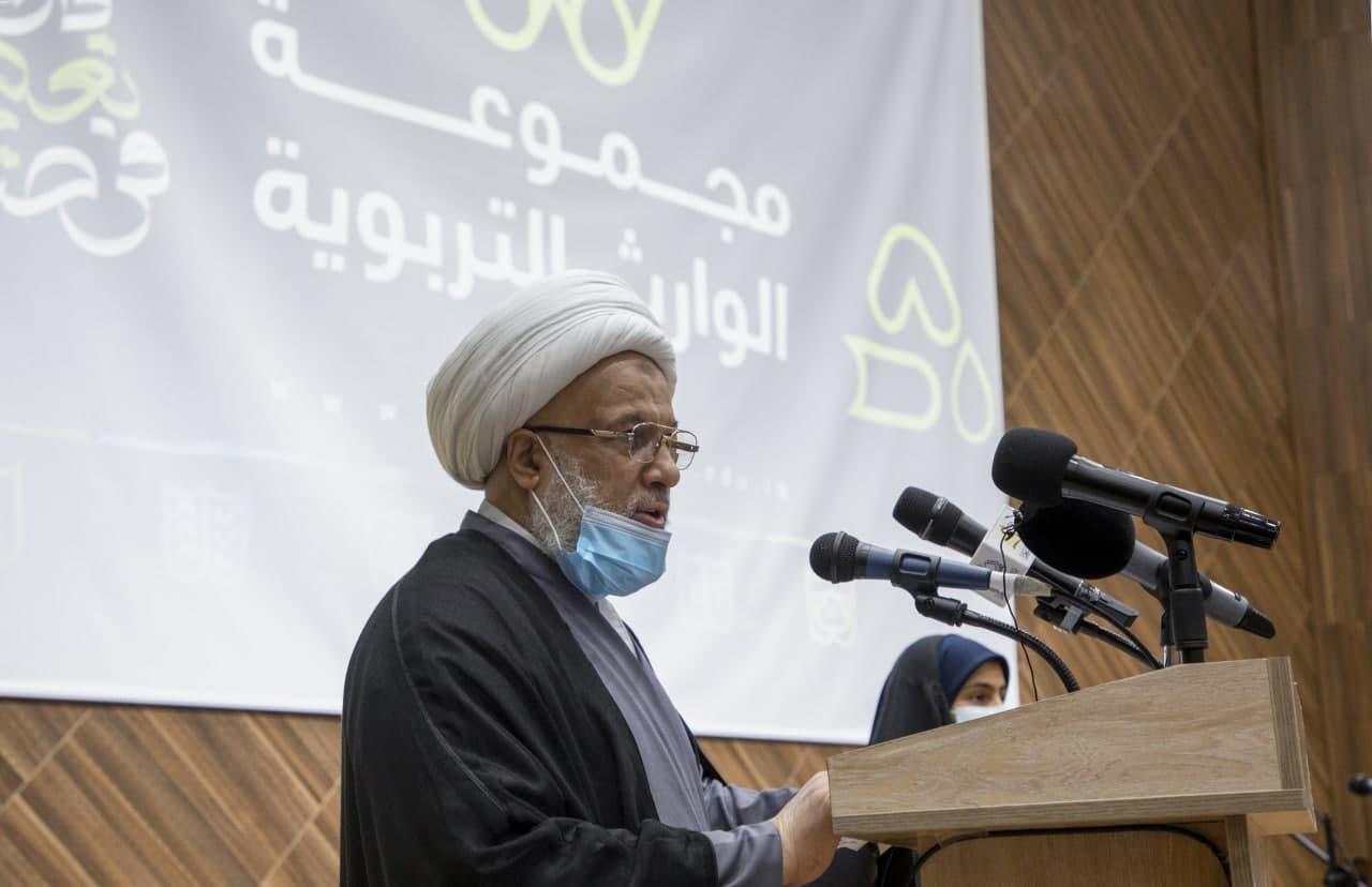الشيخ عبد المهدي الكربلائي خلال افتتاحه مجموعة مدارس نموذجية: نسعى لبناء عدة مجاميع من المدارس في المحافظات (صور)