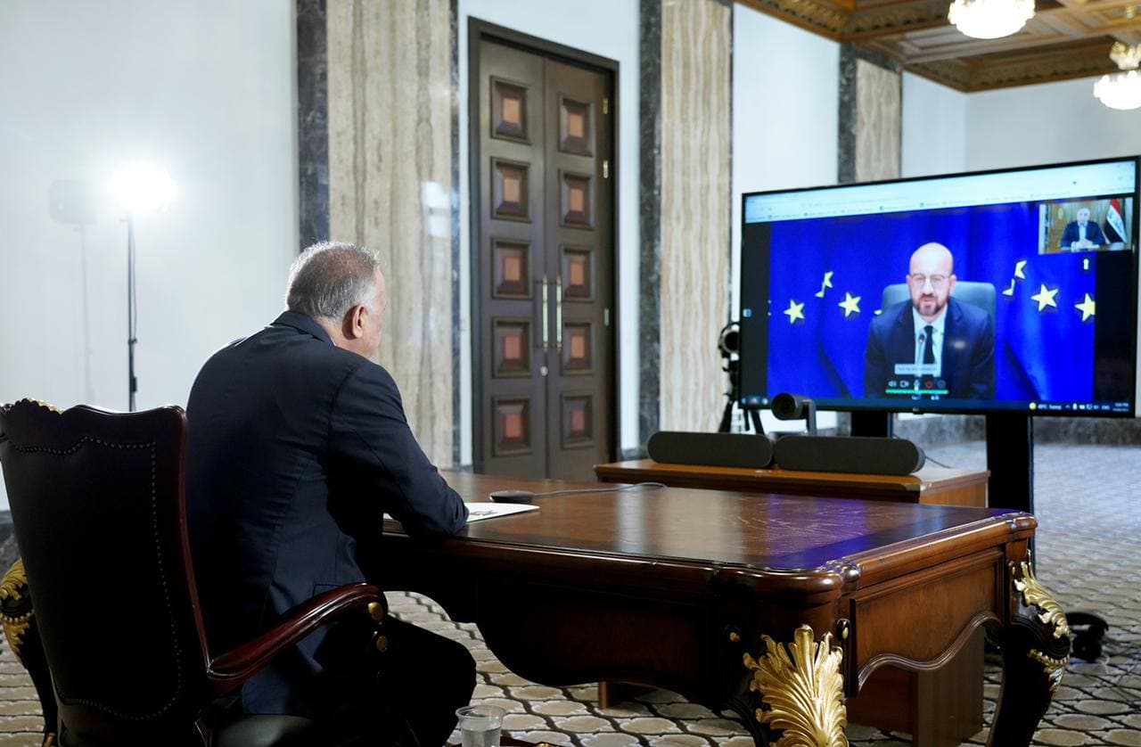 الكاظمي يتطلع الى دعم أوروبي لإصلاحات "الورقة البيضاء"