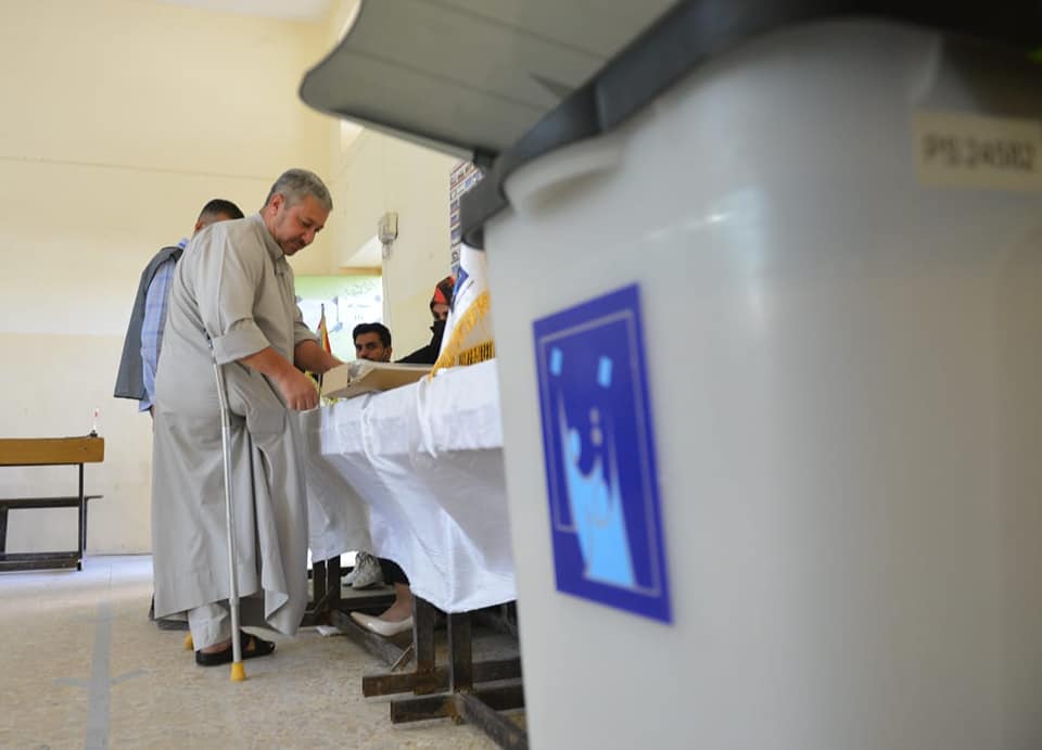 إغلاق صناديق الاقتراع بعد انتهاء مدة التصويت في انتخابات 2021 المبكرة بالعراق