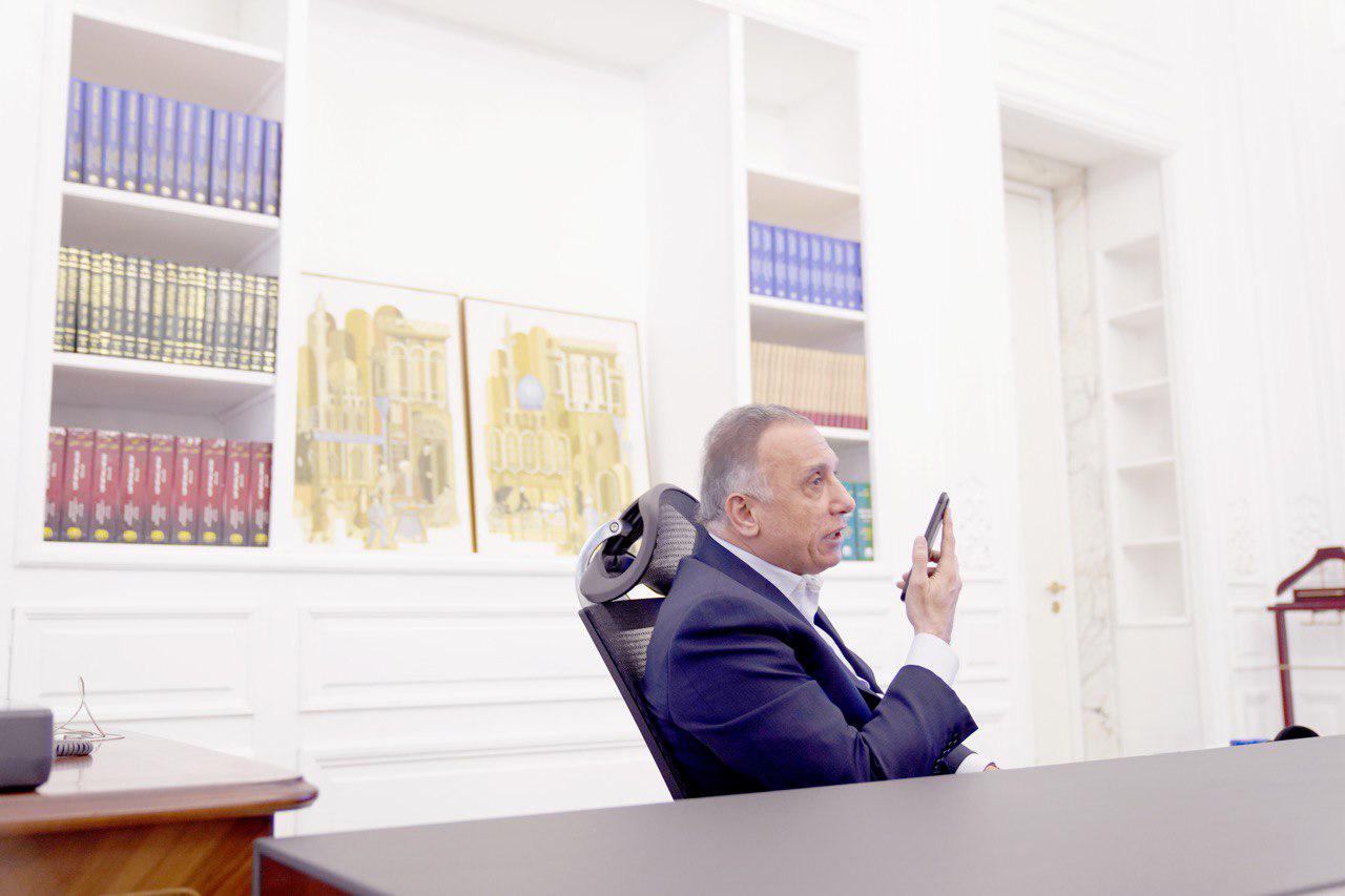 الكاظمي يؤكد لـ"شولتس" على اهمية استعداد الشركات الألمانية في تشييد مشاريع البنى التحتية