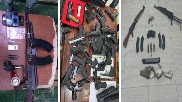 القبض على (٢٤) متهماً بحيازة الاسلحة والاعتدة والمخدرات في بغداد