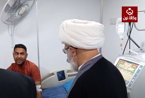 ممثل المرجع السيستاني يتابع احوال المرضى في مركز تخصصي يقدم خدماته مجاناً للعراقيين (فيديو)