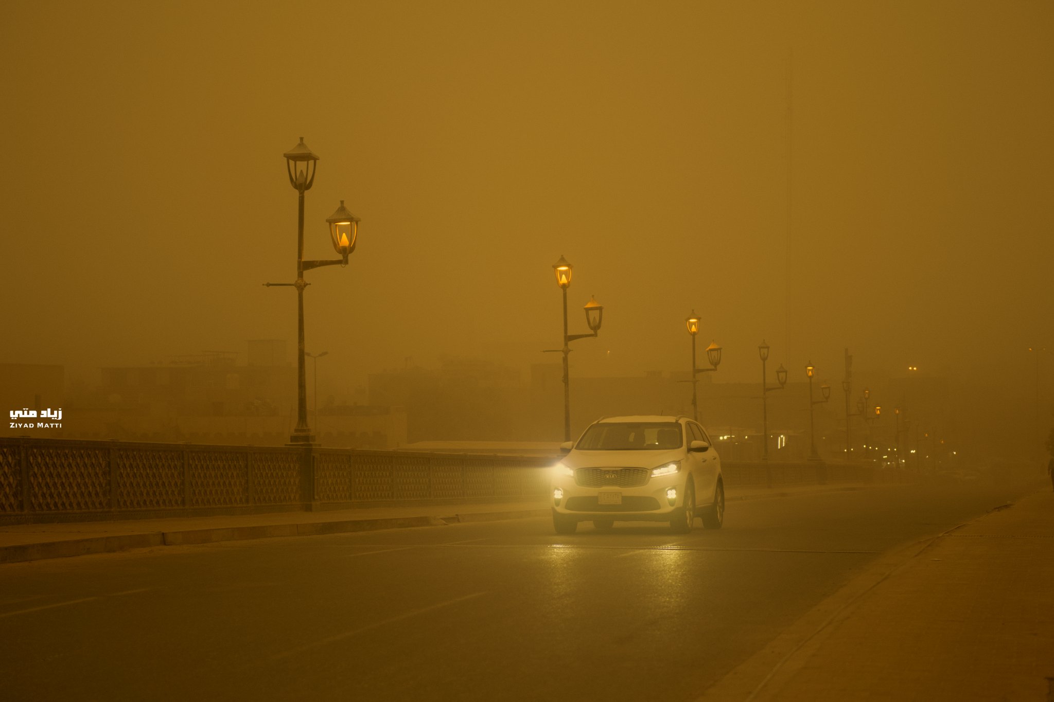 العراق يسجل أكثر من 500 حالة اختناق جراء العاصفة الترابية يوم أمس