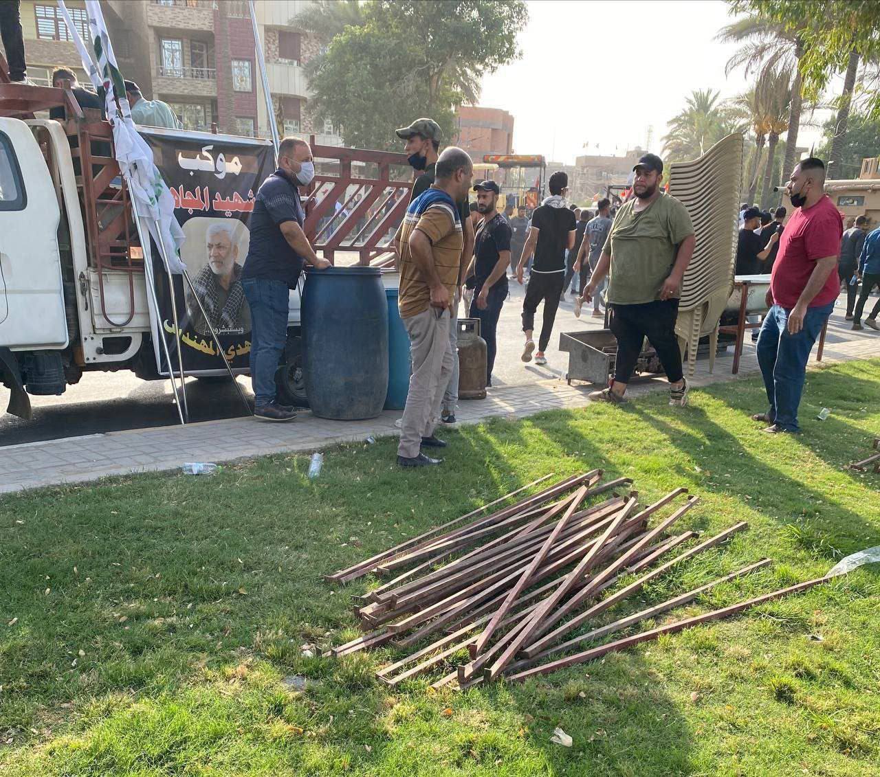 " بعد امتلاء الشوارع وعدم قدرتها على استيعاب الاعداد".. الخزعلي يدعو متظاهري الاطار الى الانسحاب