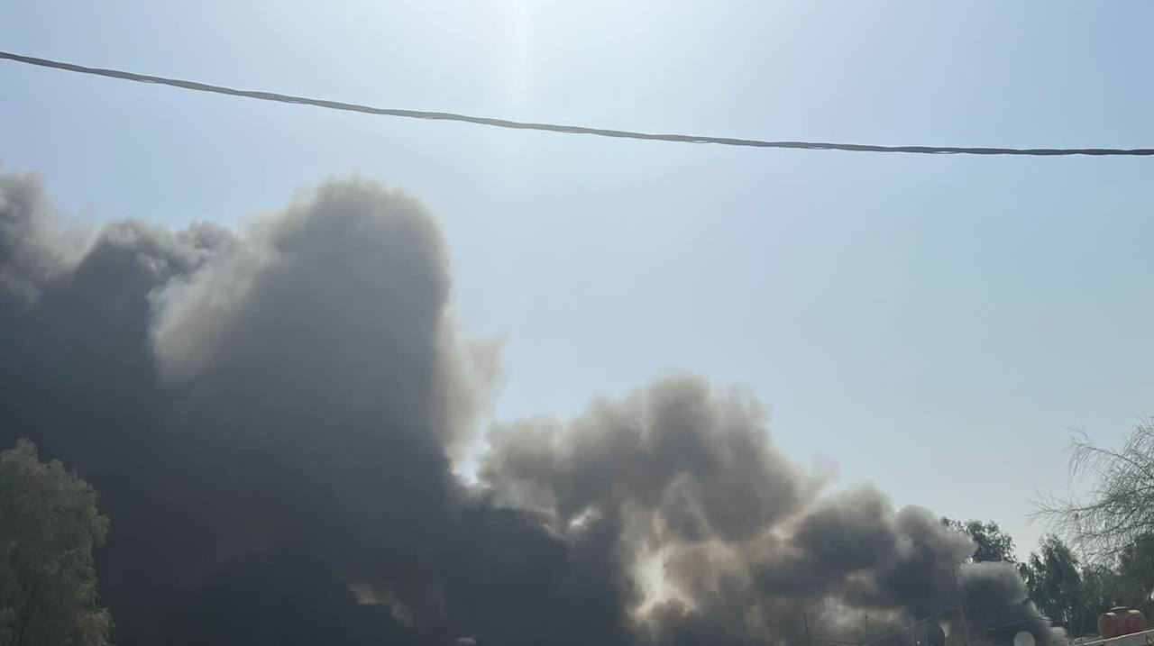 حريق يلتهم عدد من الكرفانات للسكن غربي بغداد