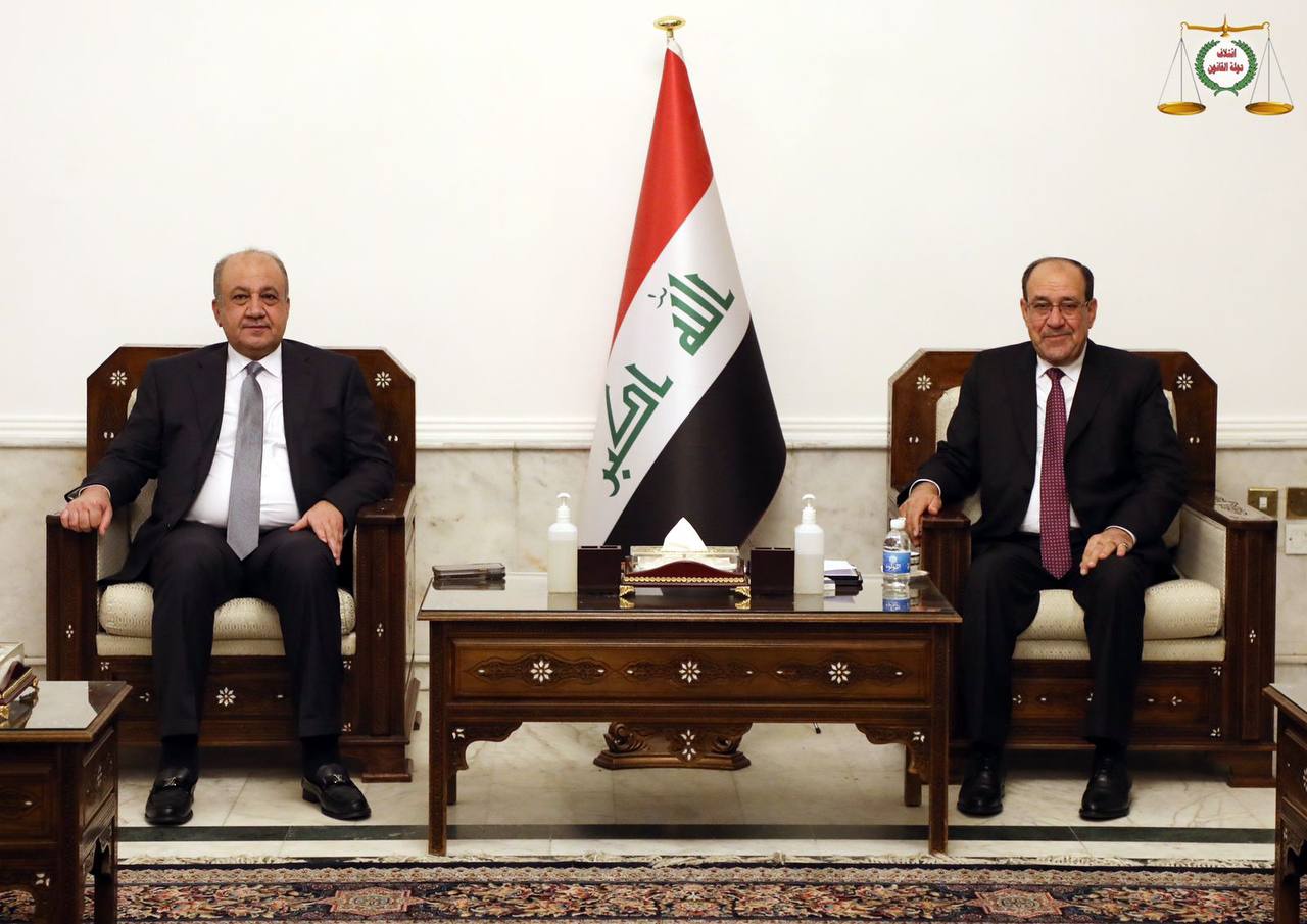 المالكي يؤكد لوزير الدفاع اهمية رفع المستوى القتالي للقوات المسلحة