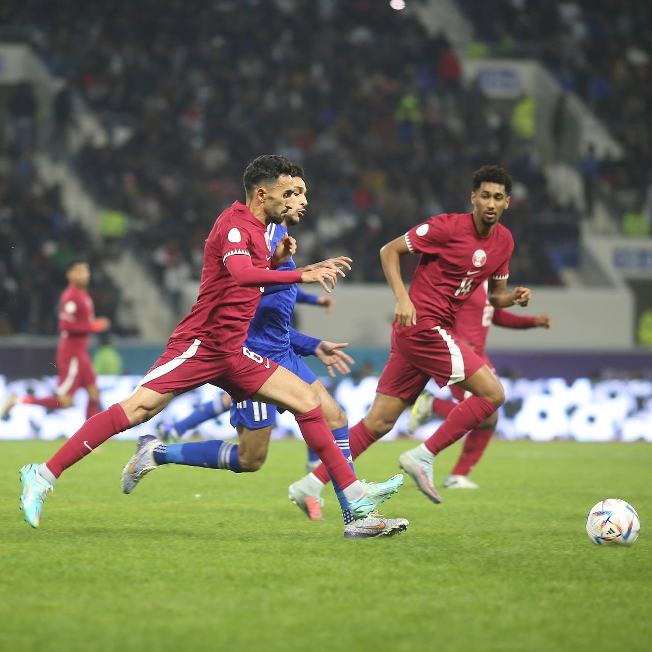 خليجي 25.. قطر تهزم الكويت على ملعب الميناء