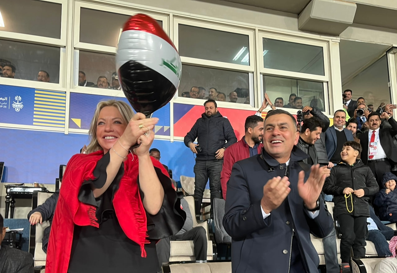 بلاسخارت: اصبحت مواطنة عراقية وكنت أشجع المنتخب في لقائه مع السعودية