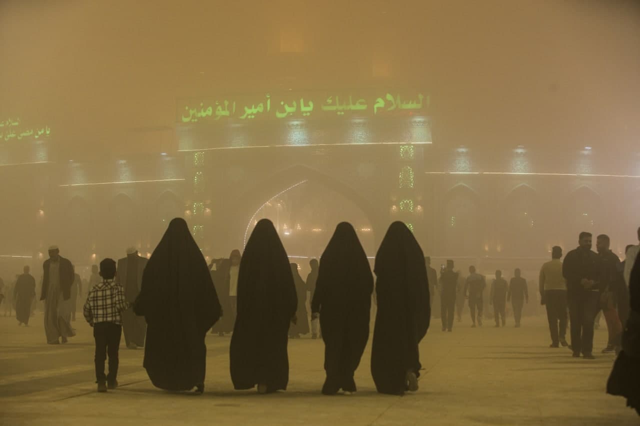 العراق يشهد أول عاصفة ترابية في العام الحالي (فيديو)