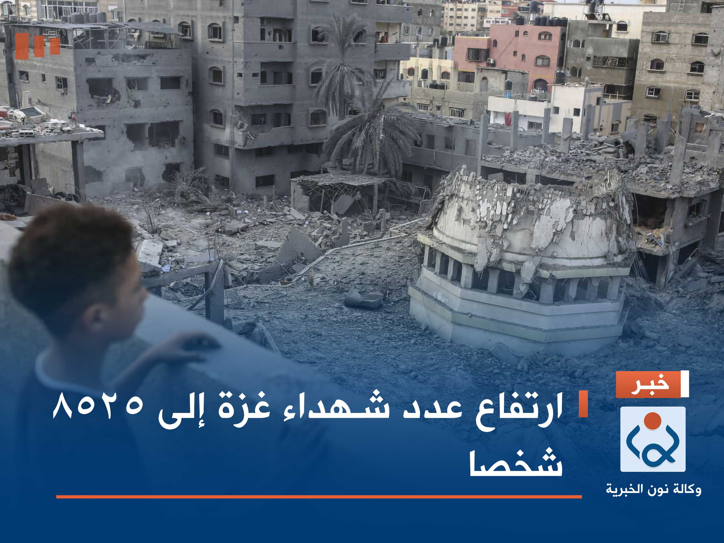 ارتفاع عدد شهداء غزة إلى 8525 شخصا