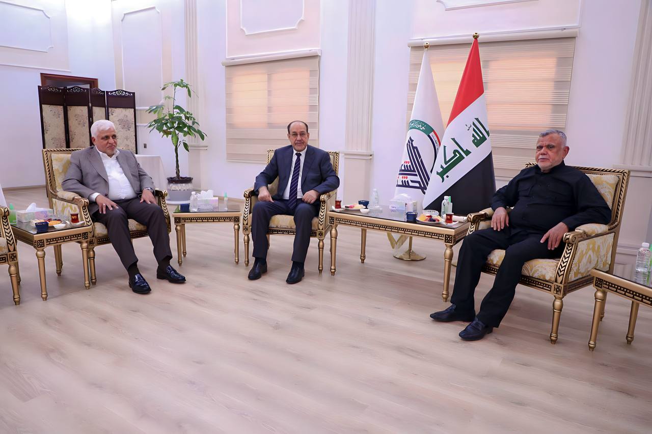 خلا من إدانة القصف الإيراني.. المالكي والعامري والفياض يجتمعون لبحث أمرين