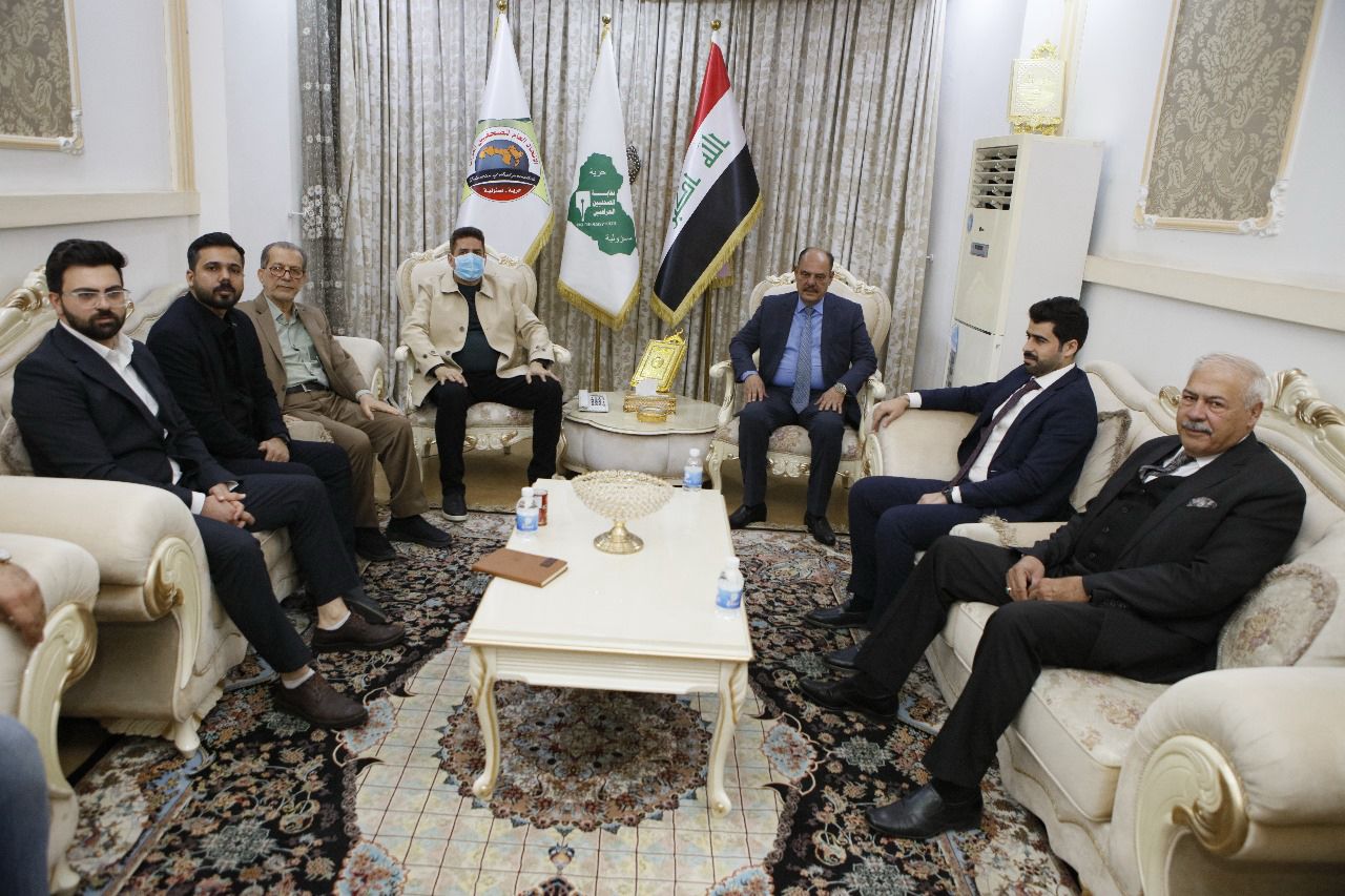 نقيب الصحفيين يبحث مع وفد العتبة الحسينية إجراءات التكفل بعلاج الصحفيين