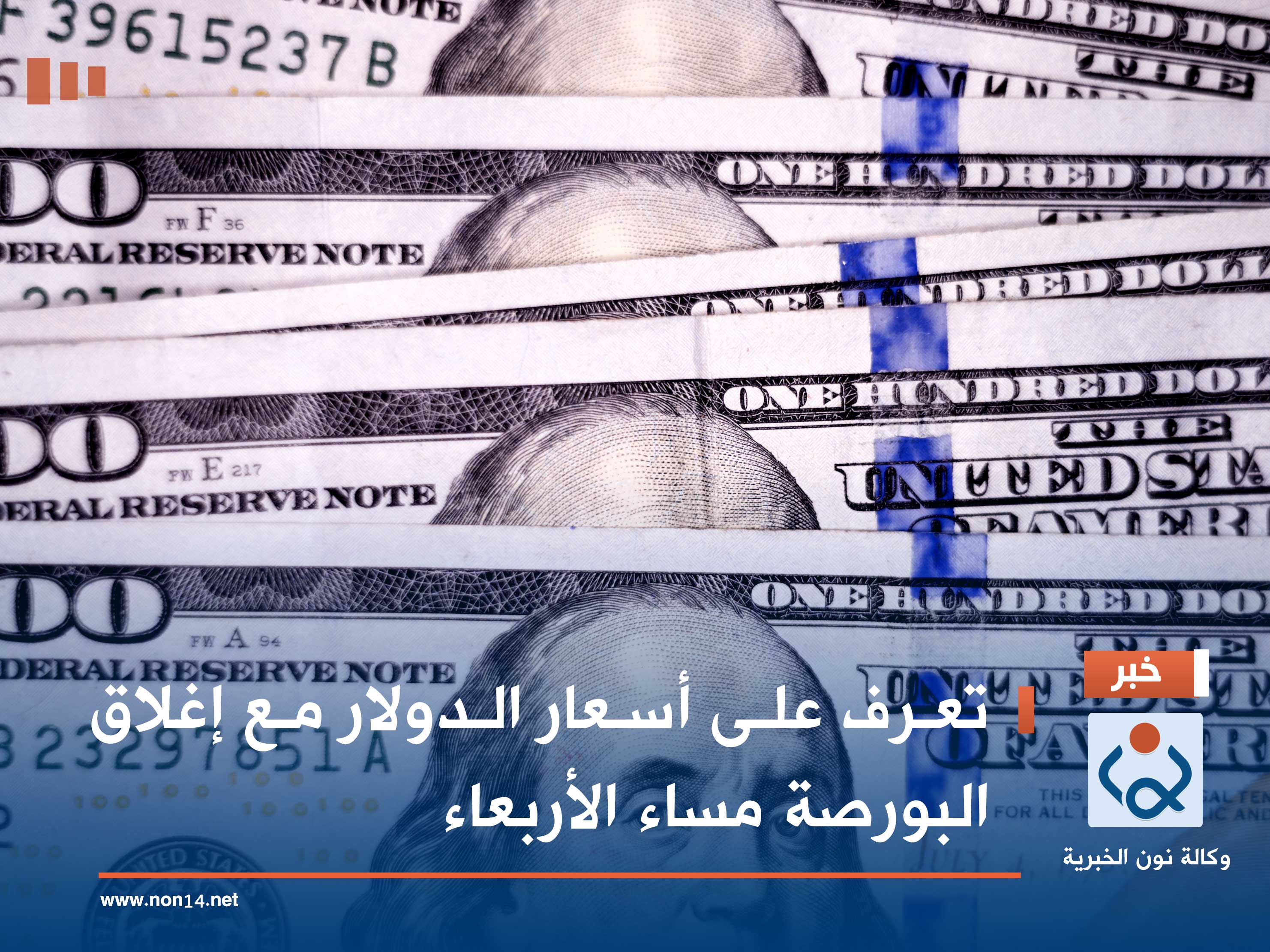 تعرف على أسعار الدولار مع إغلاق البورصة مساء الأربعاء
