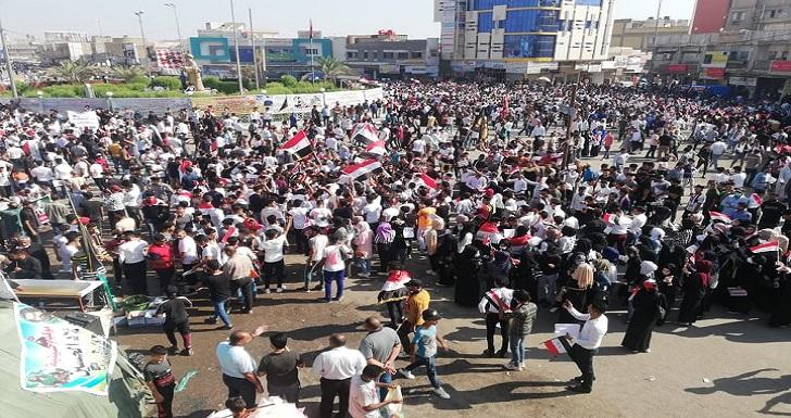 معتصمو الناصرية يشكرون المرجع السيستاني: كنت الناصح الراشد