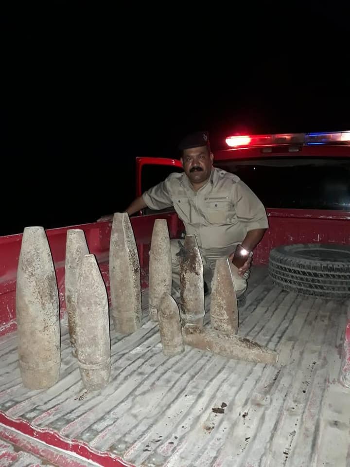 كربلاء:العثور على مخلفات حربية في منطقة الحزام الاخضر