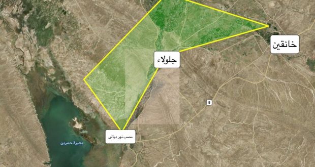 الحشد الشعبي يحرق مضافة لداعش جنوب نهر الوند في ديالى