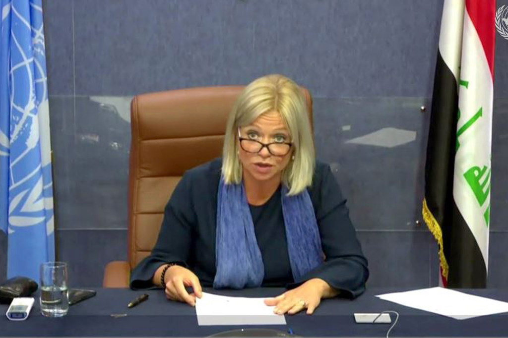 بيان للامم المتحدة بالعراق بعد تفجير استهدف احد مركباتها بمحافظة نينوى