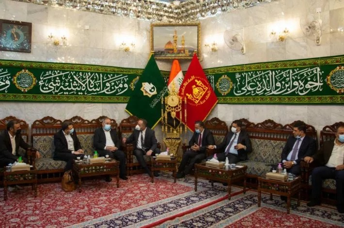 رئيسُ شبكة الإعلام العراقيّ الدكتور نبيل جاسم يزور العتبة العباسية ويلتقي بمسؤوليها