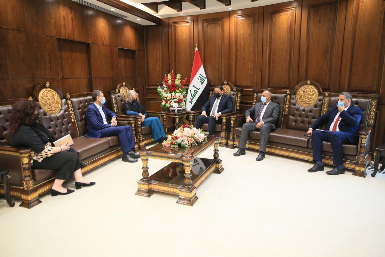 الكعبي لبلاسخارت : ماضون باقرار قانون المحكمة الاتحادية وهناك اتفاق سياسي على اجراء الانتخابات  بوقتها المحدد