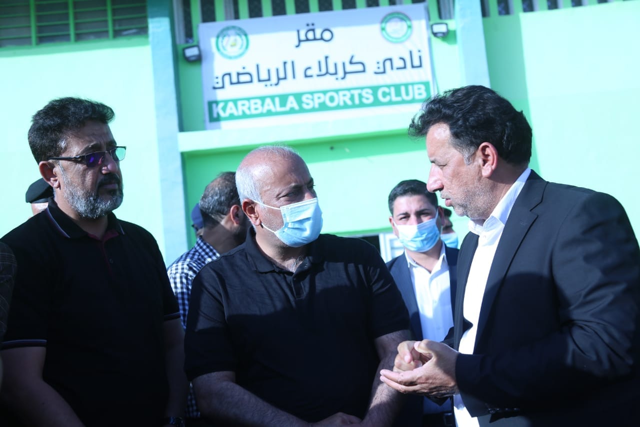 محافظ كربلاء يزور نادي كربلاء الرياضي:يجب ان يكون لكربلاء حضورا في الدوري الممتاز