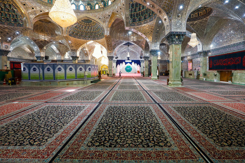 العتبة العسكرية :وفرنا خطوط نقل مجانية لزوار العتبة وفرشنا اكثر 3000 الأف سجادة من النوع الفاخر