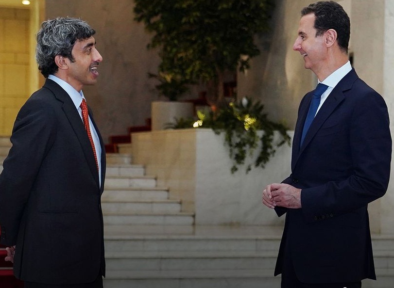 الولايات المتحدة قلقة من لقاء بن زايد مع الأسد:لن ندعم التطبيع مع الاسد