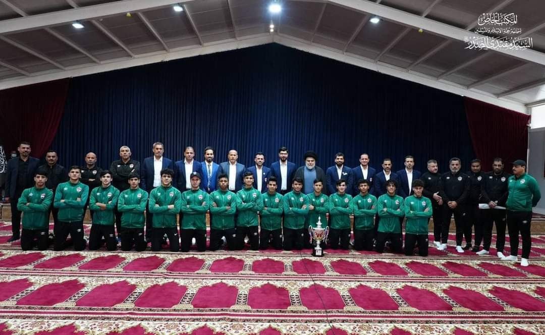 الصدر يستضيف منتخب الشباب الفائز بكاس غرب اسيا (مصور)