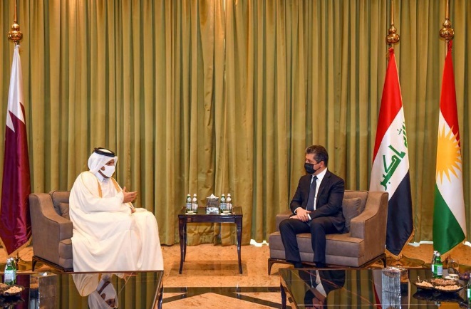 بارزاني يجتمع مجددا في الدوحة..صور