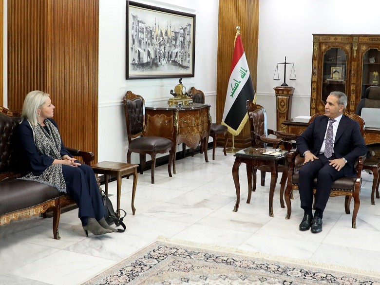 رئيس مجلس القضاء الأعلى يستقبل ممثلة الأمين العام للأمم المتحدة