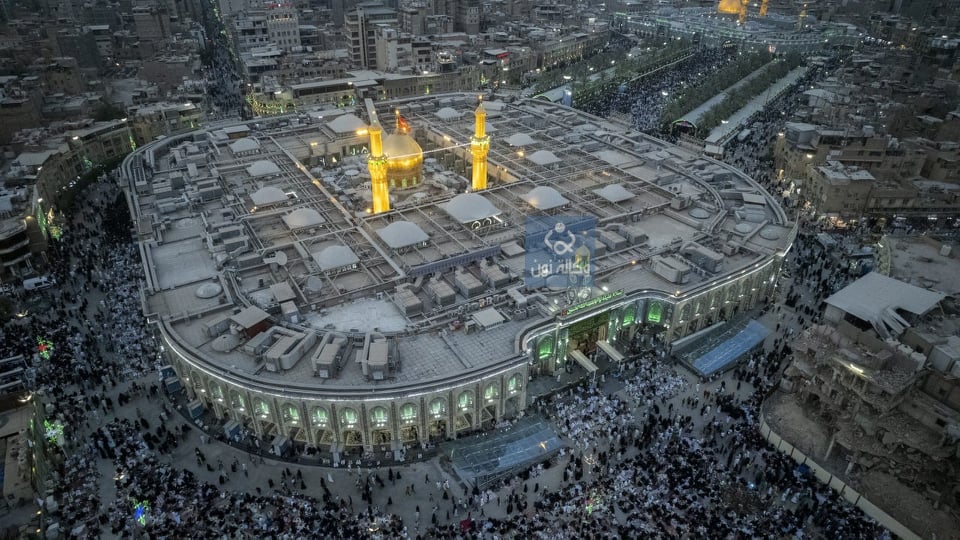 فيديو حصري للزحف  الجماهيري نحو زيارة مرقدي الحسين والعباس عليهما السلام مساء الخميس