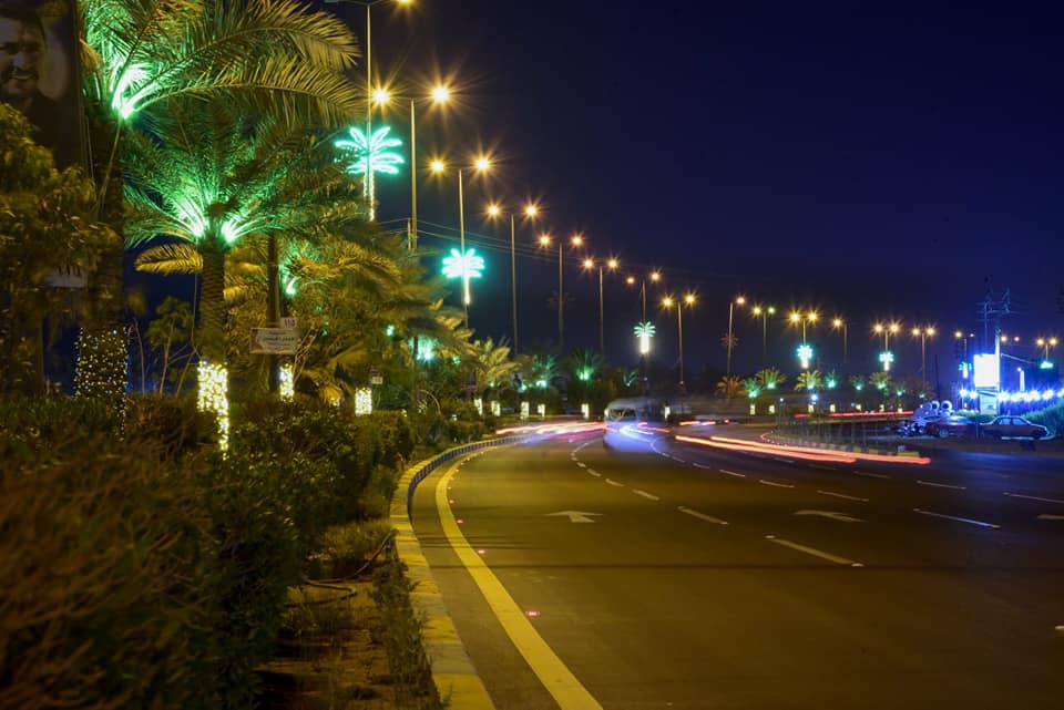 بالصور :كربلاء تفتتح مدخلها الرئيسي من جهة العاصمة بغداد